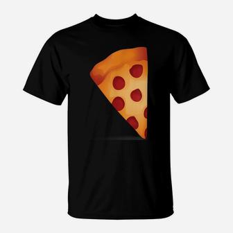 Pizza Pepperoni Slice Of Cheese Topped With Pepperoni Funny T-Shirt | Crazezy