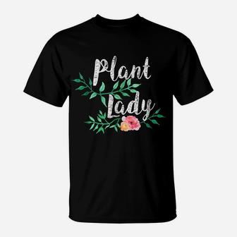 Plant Lady Gardening Flower Lover Gardening Tshirt T-Shirt | Crazezy