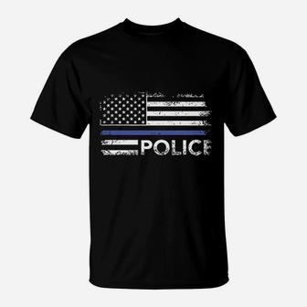 Police American Flag T-Shirt | Crazezy AU