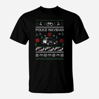 Police Navidad Job Ugly Christmas Gifts Xmas Pajama Matching Sweatshirt T-Shirt | Crazezy