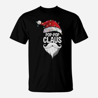Pop Pop Claus Christmas Family Group Matching Pajama Gift Sweatshirt T-Shirt | Crazezy