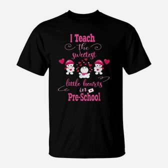 Pre-School Valentine's Day Teacher School Party Sweet Hearts T-Shirt | Crazezy