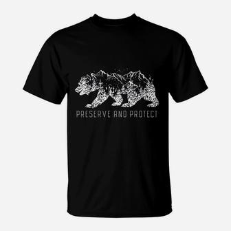 Preserve And Protect Vintage National Park Bear Forest T-Shirt | Crazezy DE