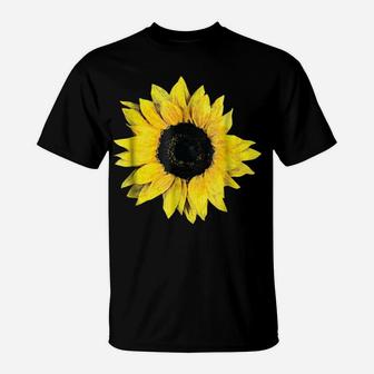 Pretty Oversize Flower Floral Sunflower Graphic T-Shirt | Crazezy