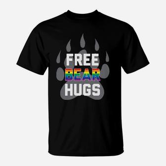 Pride Rainbow Love Free Bear Hugs Lgbt T-Shirt - Monsterry UK