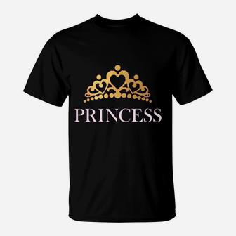 Princess Crown Gift For Daughter Little T-Shirt | Crazezy DE