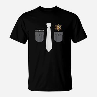 Prison Guard Correctional Officer Police Costume Funny Gift T-Shirt - Thegiftio