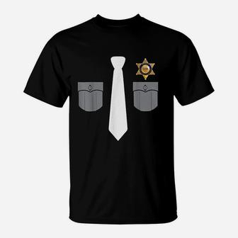 Prison Warden Prison Guard Costume Funny Gift T-Shirt | Crazezy