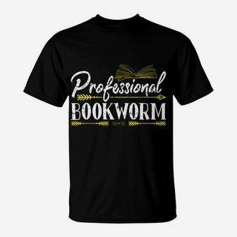 Professional Bookworm Funny Birthday Christmas Gifts Readers Sweatshirt T-Shirt | Crazezy AU