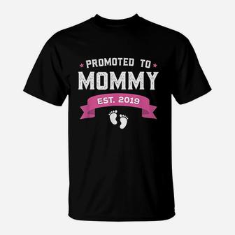 Promoted To Mommy Est 2019 New Mom Gift T-Shirt - Thegiftio UK