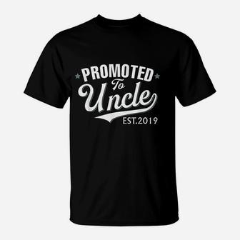 Promoted To Uncle Est 2019 New Uncle T-Shirt - Thegiftio UK