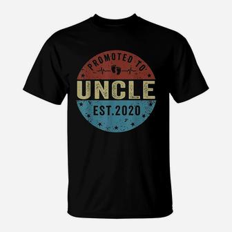 Promoted To Uncle Est 2020 T-Shirt - Thegiftio