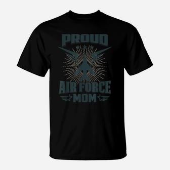 Proud Air Force Mom Patriotic Army Mom T-Shirt | Crazezy
