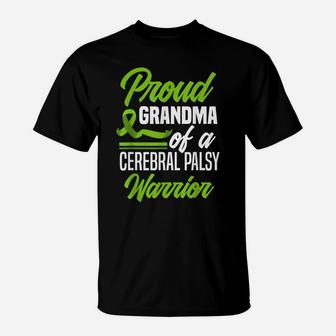 Proud Grandma Of A Cerebral Palsy Warrior Cerebral Palsy T-Shirt | Crazezy