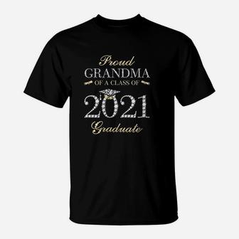 Proud Grandma Of A Class Of 2021 Graduate T-Shirt - Thegiftio UK