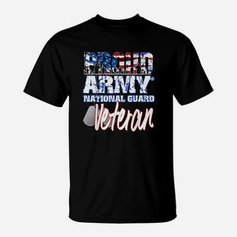 Proud Patriotic Army National Guard Veteran Usa Flag T-Shirt | Crazezy AU