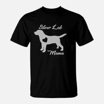 Proud Silver Lab Mama Mom Labrador Retriever Gifts T-Shirt | Crazezy AU
