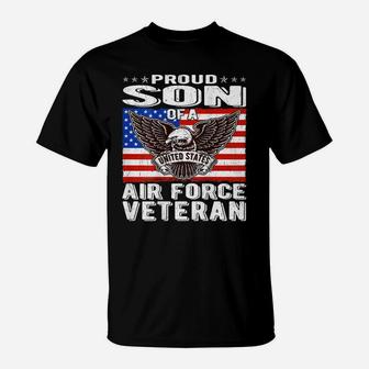 Proud Son Of A Us Air Force Veteran Patriotic Military Child T-Shirt | Crazezy CA