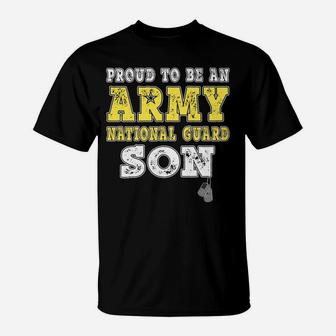 Proud To Be An Army National Guard Son - Military Child T-Shirt | Crazezy