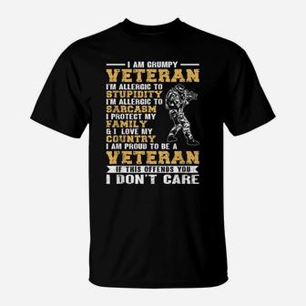 Proud Vietnam Veteran Flag & Military Veterans Day | Veteran T-Shirt | Crazezy UK