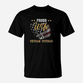 Proud Wife Of A Vietnam T-Shirt | Crazezy DE