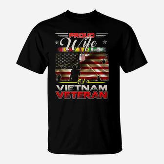 Proud Wife Of Vietnam Veteran Tshirt Gift For Women T-Shirt | Crazezy