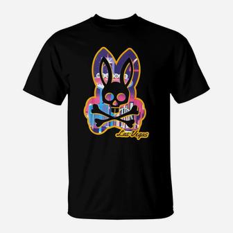 Pshyco Bunny Las Vegas 80S 70S Retro Vintage Souvenir Gift T-Shirt | Crazezy