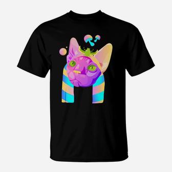 Psychedelic Cat T-Shirt | Crazezy