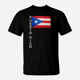 Puerto Rico Flag Proud Ricans Heritage Pr Family Familia T-Shirt | Crazezy