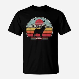Pug Retro Style T-Shirt | Crazezy