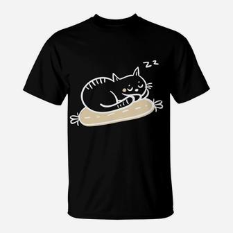 Purr Catstinating Sleeping Cat T-Shirt | Crazezy