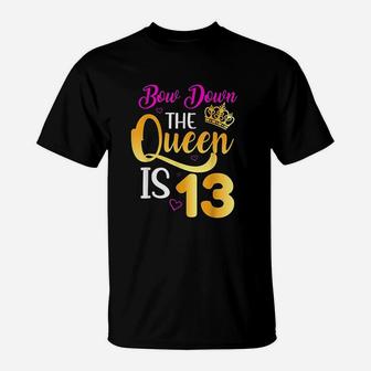 Queen 13Th Birthday 13 Years Official Teenager Birthday T-Shirt | Crazezy