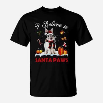 Rabbit I Believe In Santa Paws T-Shirt - Monsterry