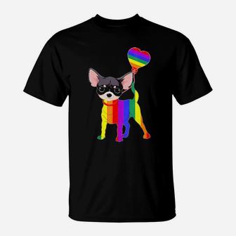 Rainbow Chihuahua Unicorn Pride Lgbt Gay Lesbian T-Shirt - Monsterry