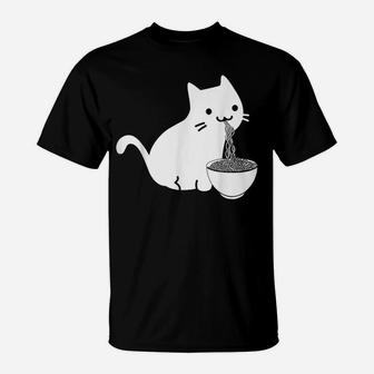 Ramen Soup I Pho Soup I Cat Noodle Soup I Cats T-Shirt | Crazezy
