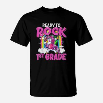 Ready To Rock 1St Grade Dabbing Unicorn T-Shirt | Crazezy DE