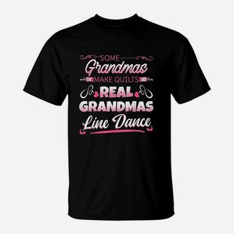 Real Grandmas Line Dance Sewing Dancing Grandmother T-Shirt | Crazezy DE