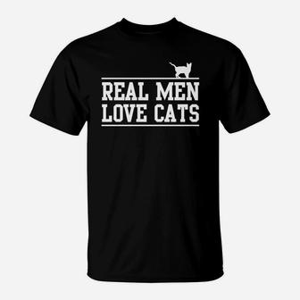 Real Men Love Cat T-Shirt - Thegiftio UK