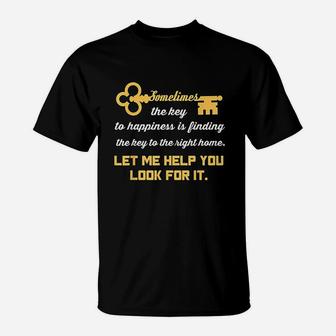 Realtor Funny Real Estate Property Agent House Seller Gift T-Shirt | Crazezy