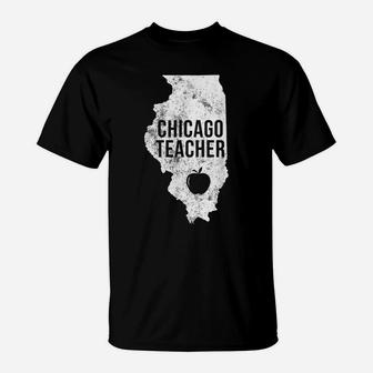 Red For Ed Chicago Teacher Public Education T-Shirt | Crazezy