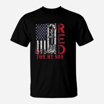 Red Friday For My Deployed Son My Hero T-Shirt | Crazezy DE