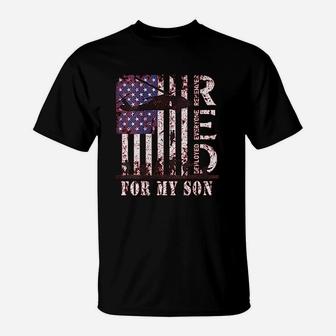 Red Friday For My Son Us Flag Army T-Shirt | Crazezy DE