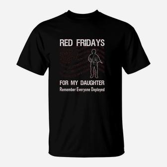 Red Friday Military Daughter Flag Deployed T-Shirt | Crazezy DE