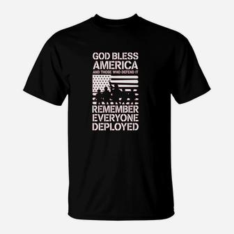 Red Friday Military Remember Everyone Deployed Support Our Troops T-Shirt | Crazezy UK