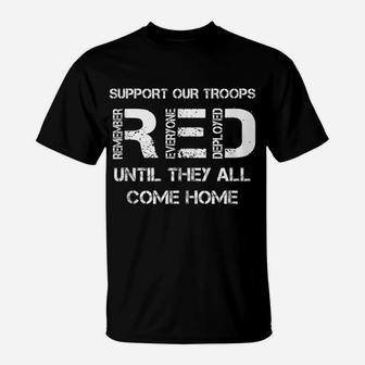 Red Friday Military Shirt Support Our Troops Women, Men,Kids T-Shirt | Crazezy CA