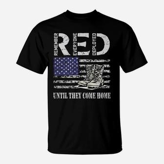 Red Friday Military Until They Come Home My Soldier Us Flag T-Shirt | Crazezy CA