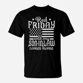 Red Friday Support Military Family Son In Law Gift T-Shirt | Crazezy CA