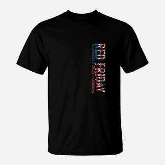 Red Friday Support Our Troops For Veterans T-Shirt | Crazezy CA