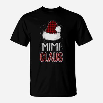 Red Plaid Mimi Claus - Matching Family Funny Christmas Gift T-Shirt | Crazezy AU