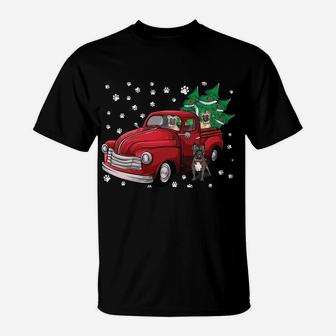 Red Truck Merry Christmas Tree French Bulldog Christmas Sweatshirt T-Shirt | Crazezy DE